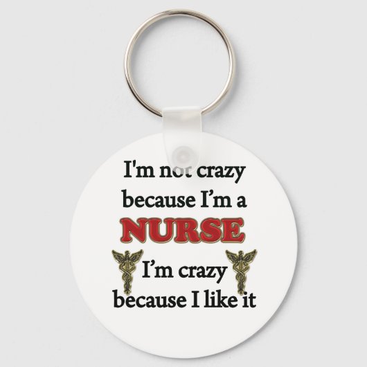 Ik ben niet gek sleutelhanger (Voorkant)