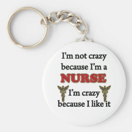 Ik ben niet gek sleutelhanger