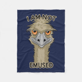 Ik ben niet gewijd aan Funny Emu Pun Fleece Deken