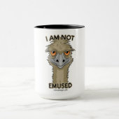 Ik ben niet gewijd aan Funny Emu Pun Mok (Midden)
