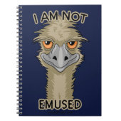 Ik ben niet gewijd aan Funny Emu Pun Notitieboek (Voorkant)