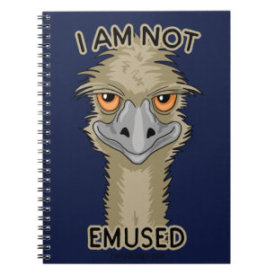 Ik ben niet gewijd aan Funny Emu Pun Notitieboek