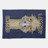 Ik ben niet gewijd aan Funny Emu Pun Theedoek (Horizontaal)