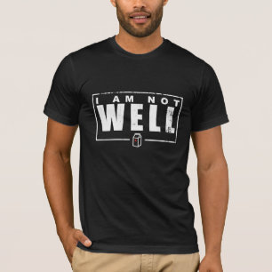 Ik ben niet goed - witte tekst T-shirt