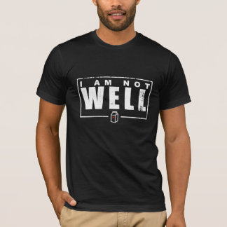 Ik ben niet goed - witte tekst T-shirt