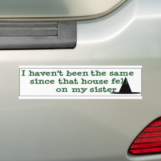 Ik ben niet hetzelfde geweest.... bumpersticker (Op auto)