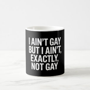 Ik ben niet homo, maar ik ben ook niet echt niet h koffiemok