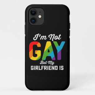 Ik ben niet homoseksueel, maar mijn vriendin is gr iPhone 11 hoesje