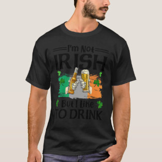 Ik ben niet Iers, maar ik Drink Beer St Patrick gr T-shirt