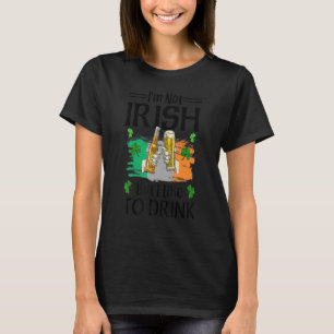 Ik ben niet Iers, maar ik Drink graag Beer St. Pat T-shirt