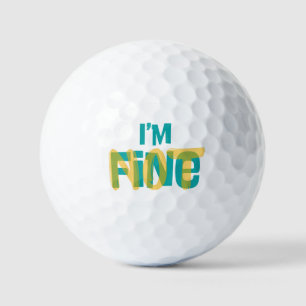 Ik ben (niet) in orde - Sarcastisch humor T-shirt Golfballen
