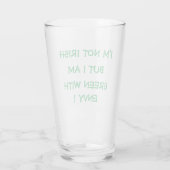 IK BEN NIET IRISH, MAAR IK BEN GROEN MET ENVY! GLAS (Achterkant)