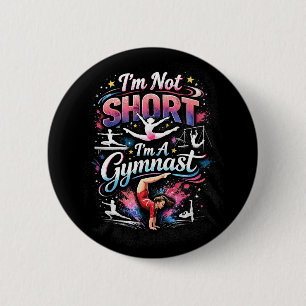 Ik ben niet klein, ik ben een turner ronde button 5,7 cm