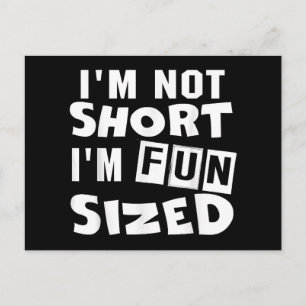 Ik ben niet klein, ik ben leuk formaat T-shirt Gra Briefkaart
