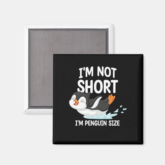 Ik ben niet klein, ik ben pinguïn formaat magneet (Voorkant / Achterkant)
