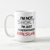 Ik ben niet kort, ik ben gewoon geconcentreerd gew koffiemok (Links)