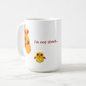 Ik ben niet kort, ik ben leuk groot. koffiemok (Voorkant links)