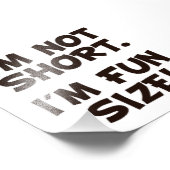 Ik ben niet korter dan ik vun ben. foto afdruk (Hoek)