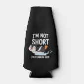 Ik ben niet korter dan pinguïn. flesjeskoeler (Voorkant)