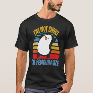 Ik ben niet korter dan pinguïn Mannen pinguïn voge T-shirt