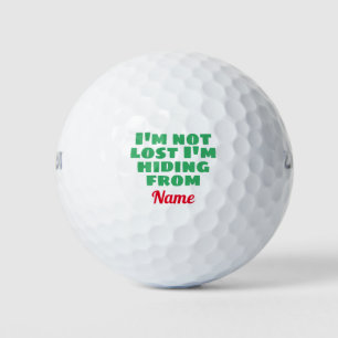 Ik ben niet kwijt dat ik me verstopt heb in de Jou Golfballen