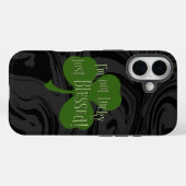 Ik ben niet Lucky Just Blessed Shamrock Design Case-Mate iPhone Case (Achterkant (horizontaal))