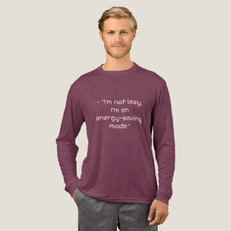 “Ik ben niet lui” Basic heren shirt