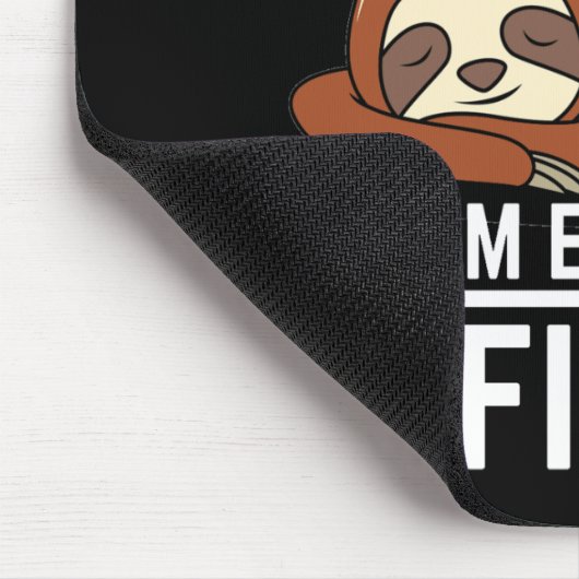 Ik ben niet lui dat ik energie-efficiënt ben. muismat (Hoek)