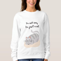 Ik ben niet lui, ik ben gewoon een kat T-shirt