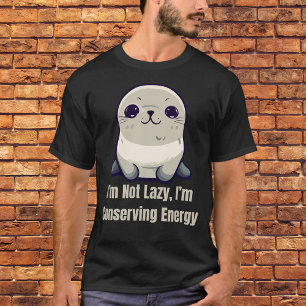 Ik ben niet lui, ik bespaar energie t-shirt
