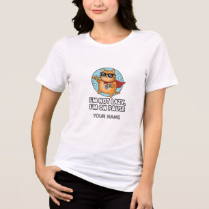 Ik ben niet lui, ik sta even pauze – Gamer Kat Tri-Blend Shirt