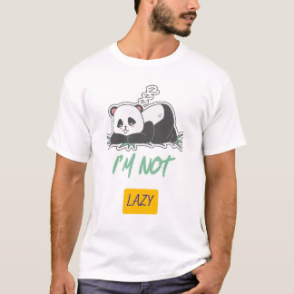 Ik Ben Niet Lui Panda T-shirt – Grappig Ontspannen