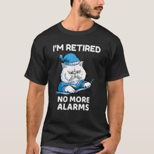 Ik ben niet meer moe van het alarm... slapende Man T-shirt
