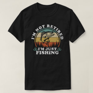 Ik ben niet met pensioen, alleen maar zonsonderga t-shirt