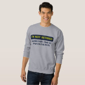 Ik ben niet met pensioen, ik werk parttime als pij trui (Voorkant volledig)