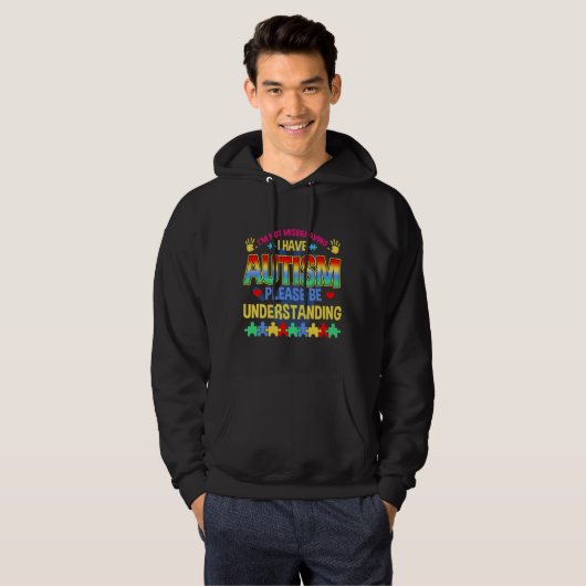Ik ben niet misleid dat ik Autism Autism-bewustzij Hoodie (Voorkant volledig)