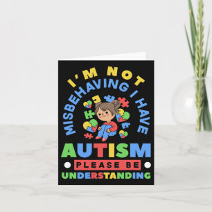Ik ben niet misleid dat ik Autism Awareness Autist Kaart