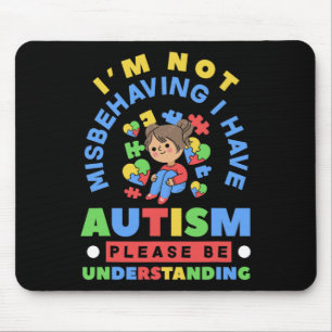 Ik ben niet misleid dat ik Autism Awareness Autist Muismat