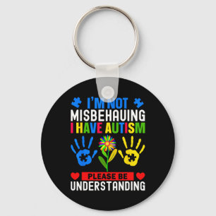 Ik ben niet misleid dat ik Autism Awareness Autist Sleutelhanger