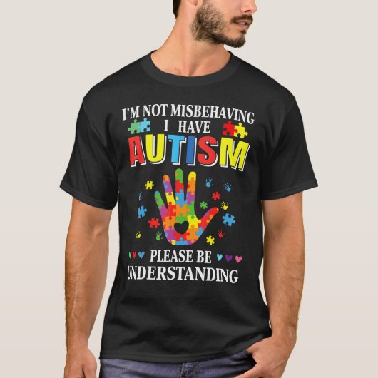 Ik ben niet misleid dat ik Autism Funny Autism Awa T-shirt (Voorkant)