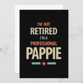 Ik ben niet moe dat ik een professionele Pappie Gi Bedankkaart (Voorkant / Achterkant)