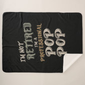 Ik ben niet moe dat ik een professionele pop ben sherpa deken (Voorkant (horizontaal))