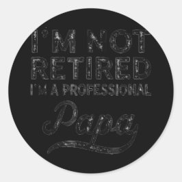 Ik ben niet moe, ik ben een professionele krant. ronde sticker