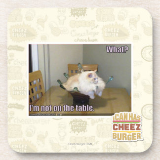 Ik ben niet op tafel bier onderzetter