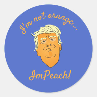 Ik ben niet Oranje, ImPeach Trump Ronde Sticker