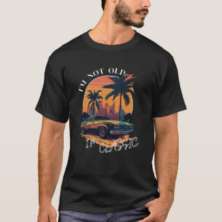 Ik ben niet oud Ik ben Classic Antiek 1965 Auto T-shirt