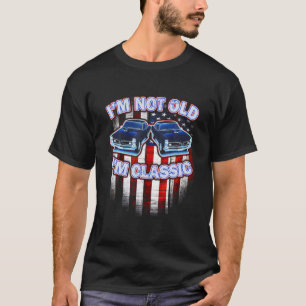 Ik ben niet oud, ik ben Classic Graphic USA Mannen T-shirt