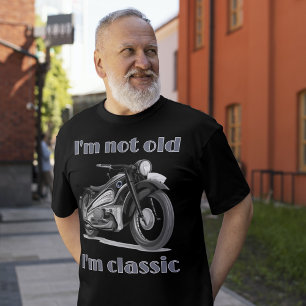 Ik ben niet oud, ik ben Classic Motorbike dag T-shirt