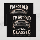 Ik ben niet oud Ik ben Classic Retro  Funny Car Qu (Voorkant / Achterkant)