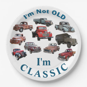 Ik ben niet oud, ik ben CLASSIC  Vehicles Birthday Papieren Bordje